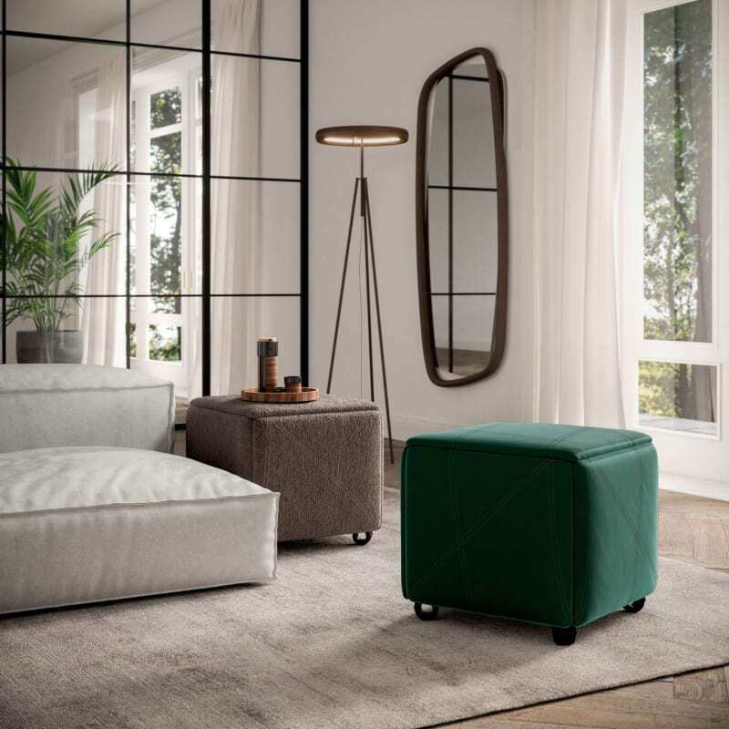 Ozzio Cubix Transformable Pouf Italian Design Interiors