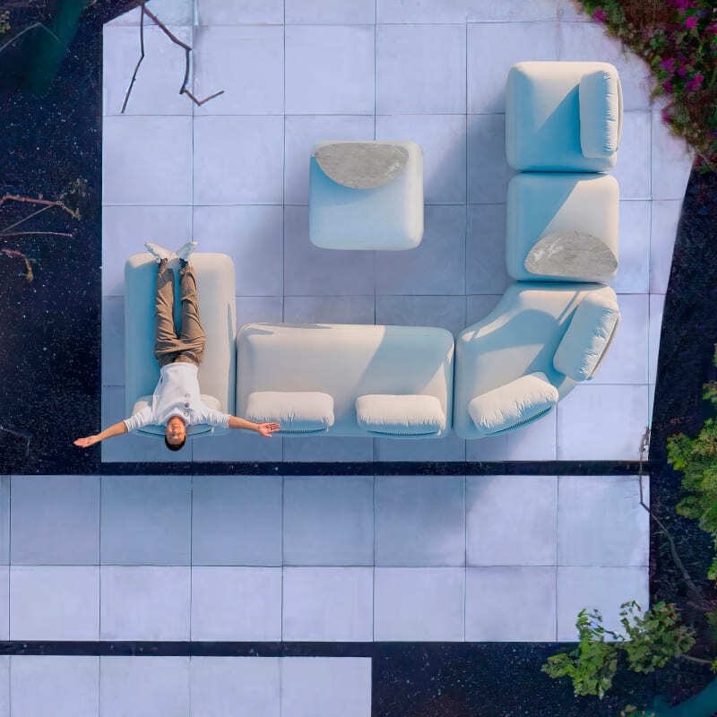 Couture Jordin Olala Outdoor Modular Sofa Italian Design Interiors