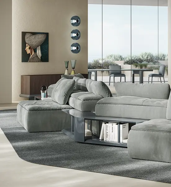 Amama sectional by Natuzzi Italia