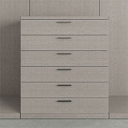 Floor standing drawer unit with with handles