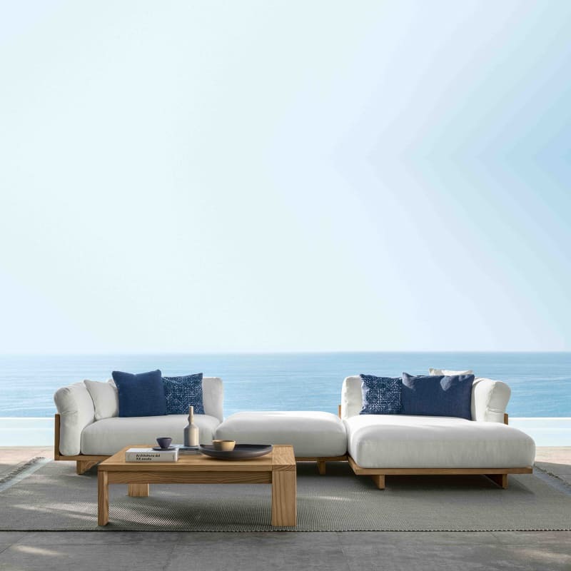 Talenti Argo Wood Outdoor Modular Sofa Italian Design Interiors