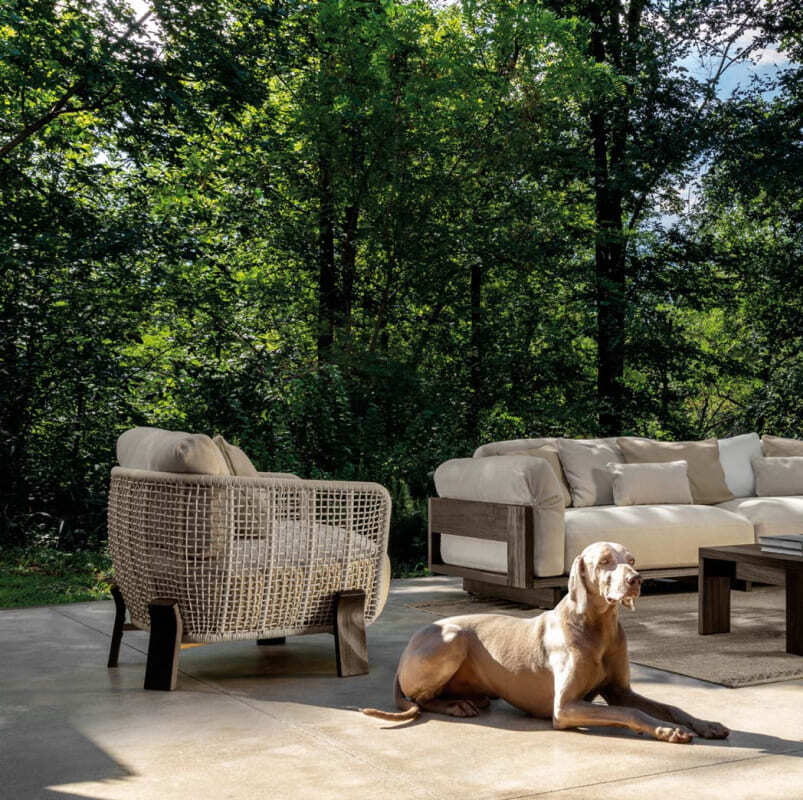 Talenti Argo Wood Outdoor Living Armchair Italian Design Interiors