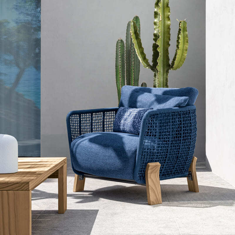Talenti Argo Wood Outdoor Living Armchair Italian Design Interiors