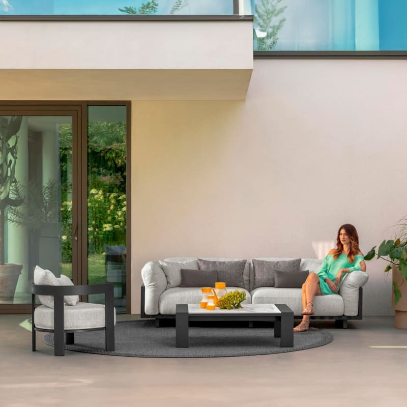 Talenti Argo Alu Outdoor 3 Seater Sofa Italian Design Interiors