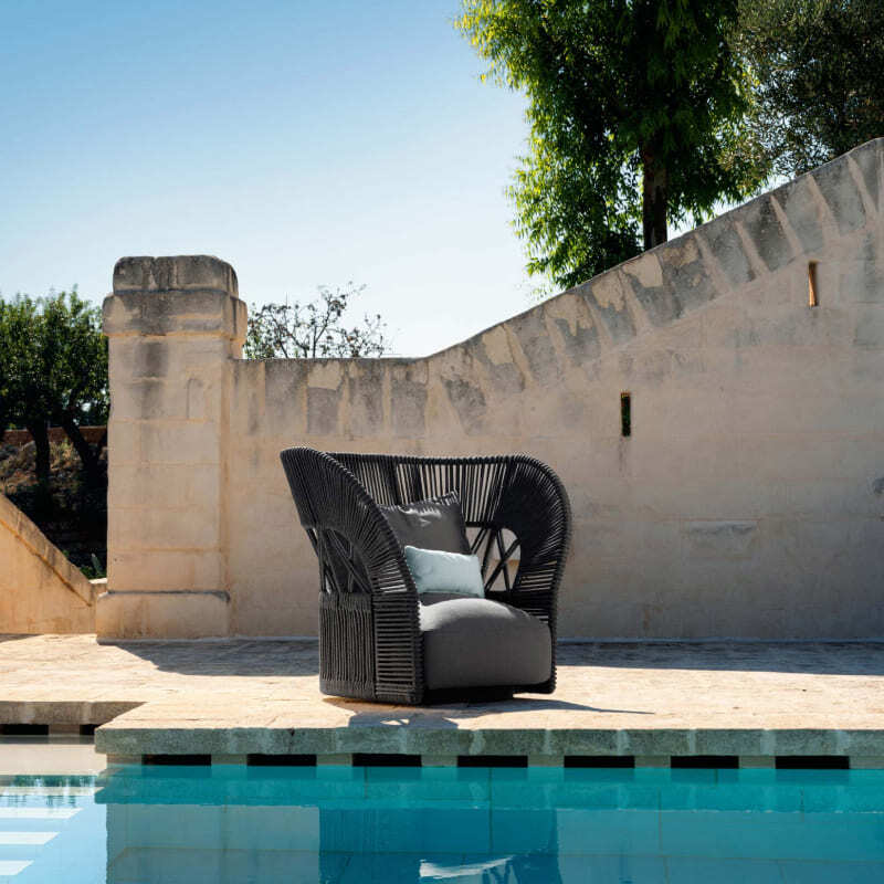 Talenti Cliff Deco Outdoor Lounge Armchair Italian Design Interiors