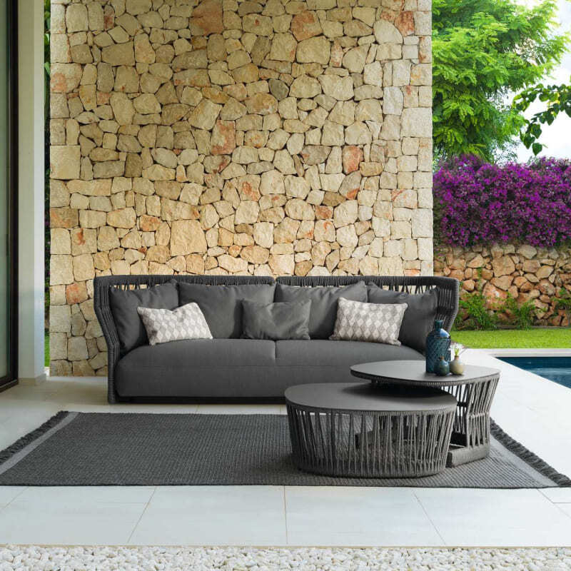 Talenti Cliff Outdoor Braiding Sofa Italian Design Interiors