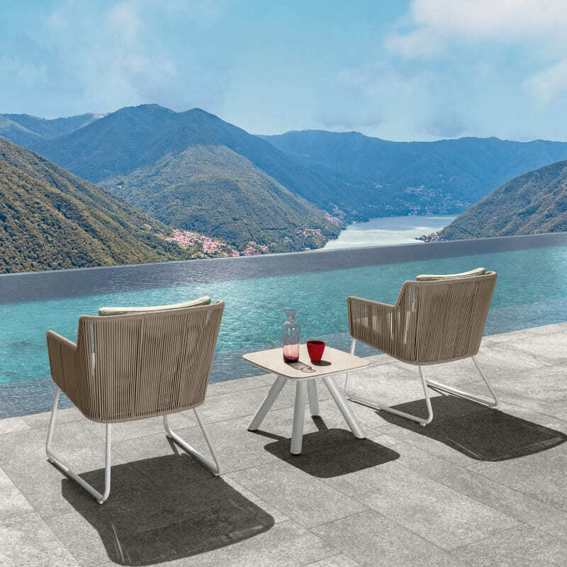 Talenti Coral Outdoor Rope Lounge Armchair Italian Design Interiors