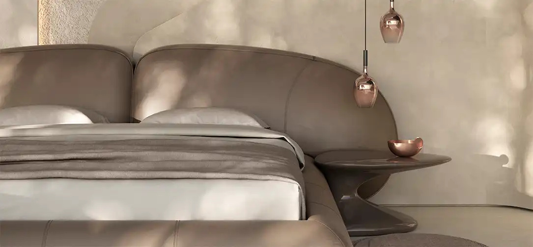 Natuzzi Italia Memoria bed Italian Design Interiors
