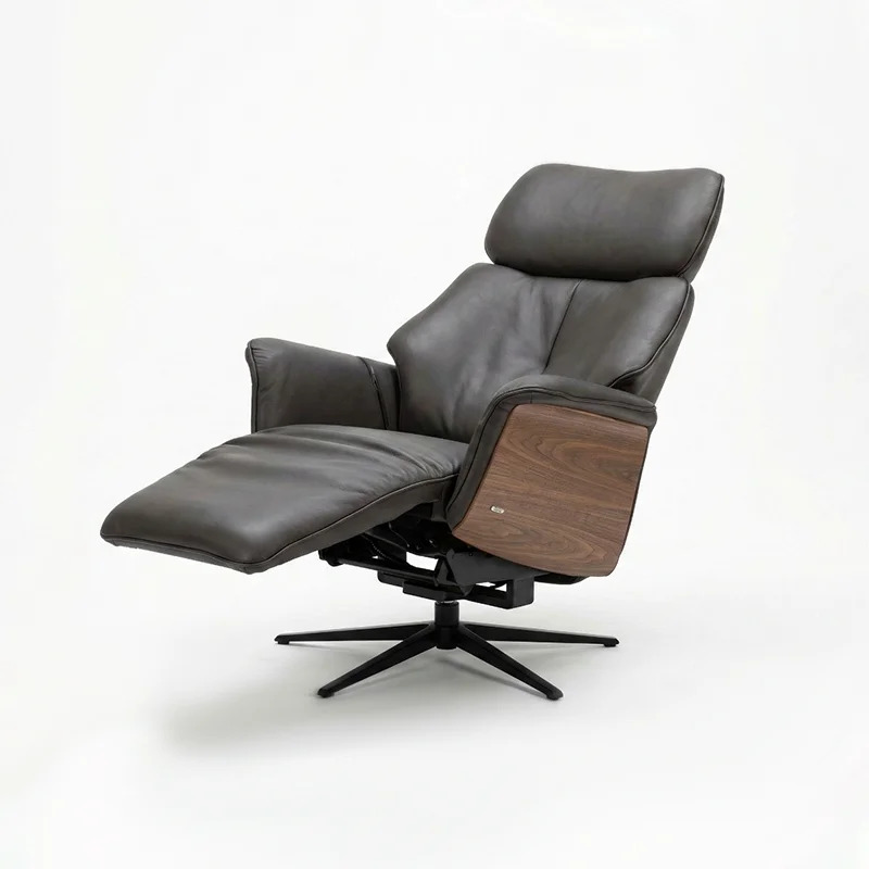Himolla Nautilus Wood Lift Swivel Reclining Chair Italian Design Interiors