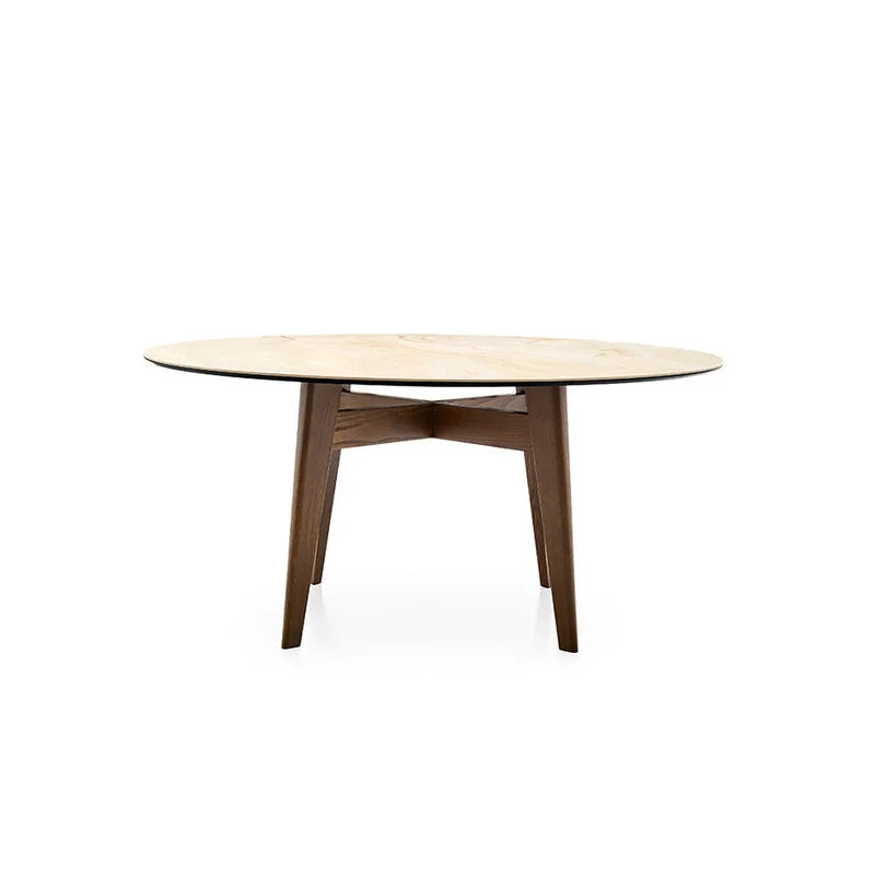 Calligaris Abrey CS4127-FD 160 Round Dining Table Italian Design Interiors