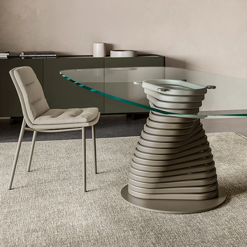 Eforma Rotolo Glass Table Italian Design Interiors