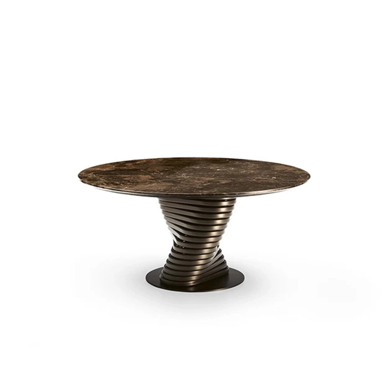 Eforma Rotolo Round Marble Table Italian Design Interiors