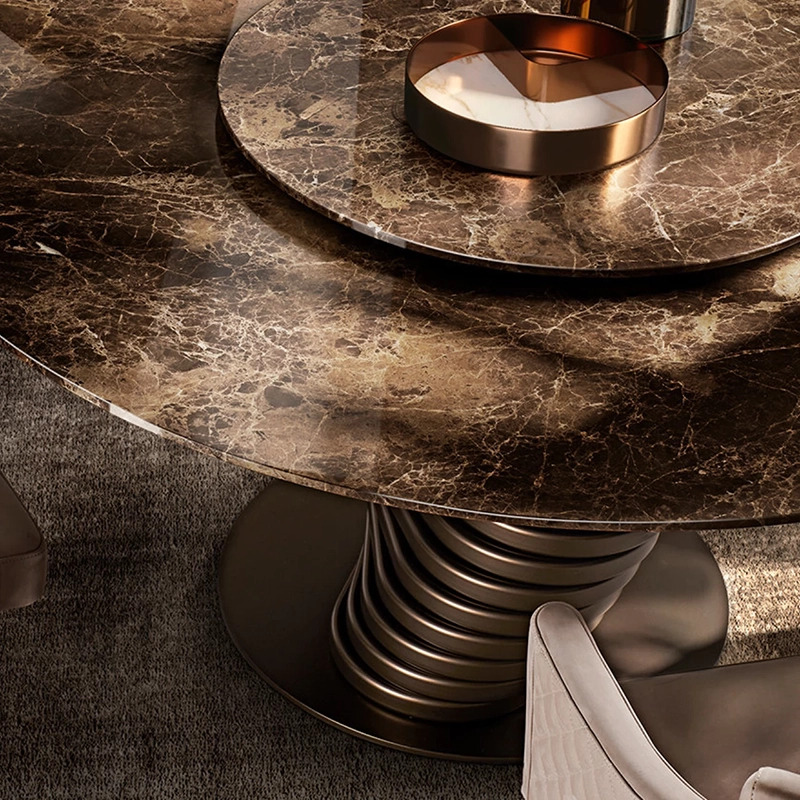 Eforma Rotolo Round Marble Table Italian Design Interiors