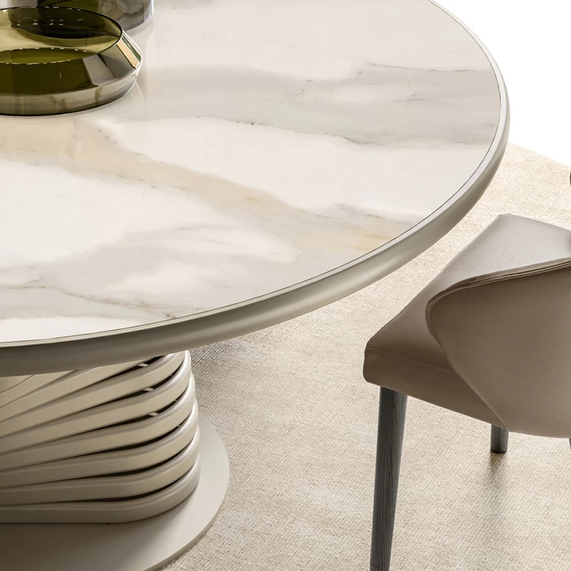 Eforma Rotolo Round Ceramic King Table Italian Design Interiors