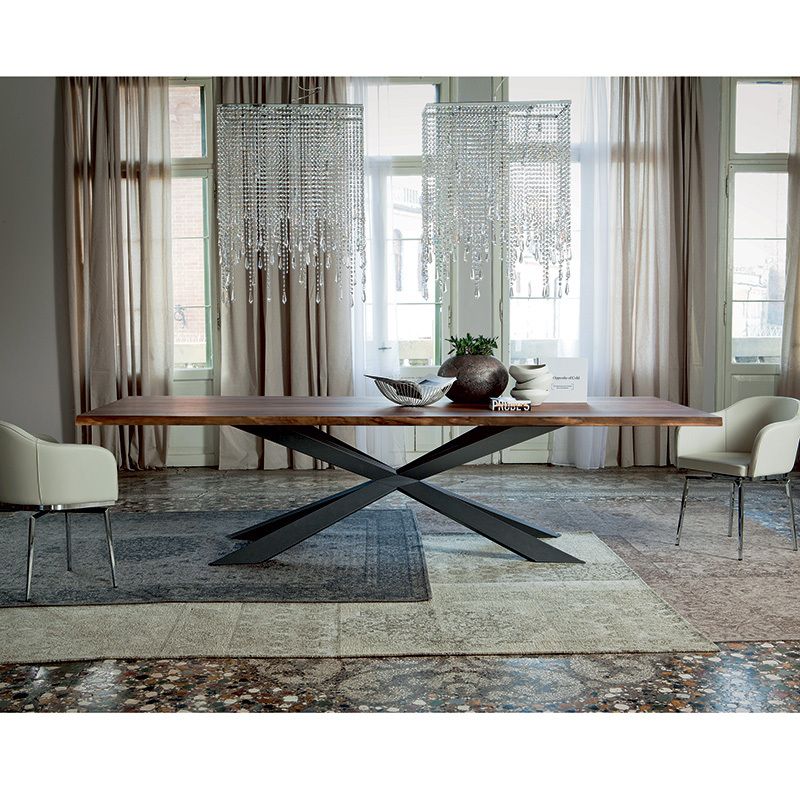 Cattelan Italia Spyder Wood Table Italian Design Interiors