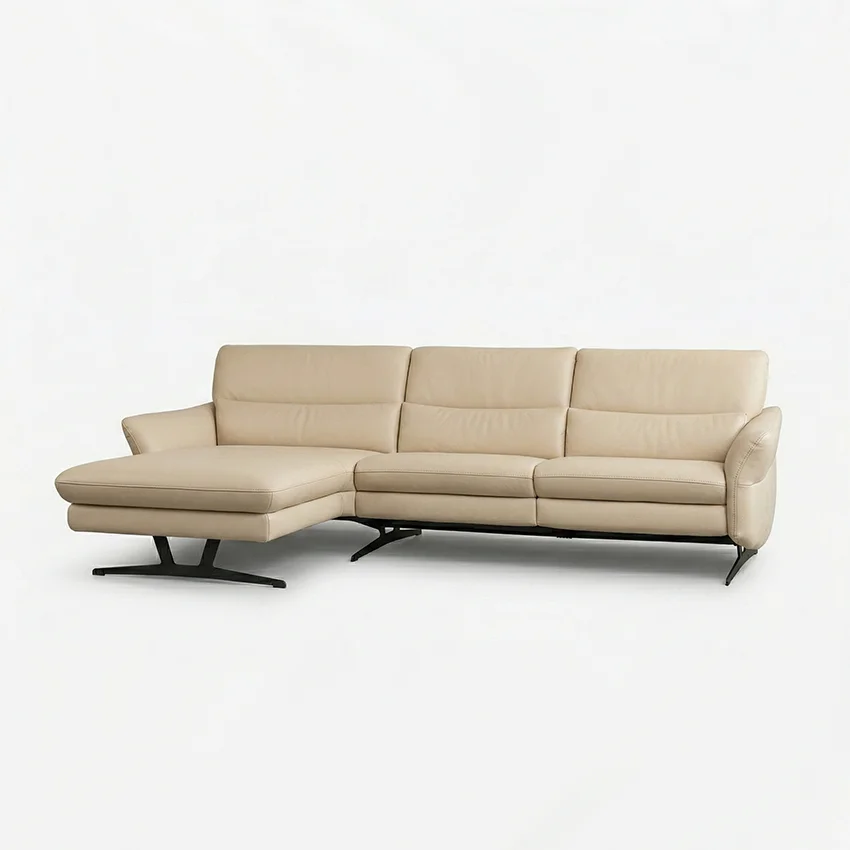 Natuzzi Italia Sandpiper Sofa with Chaise Italian Design Interiors