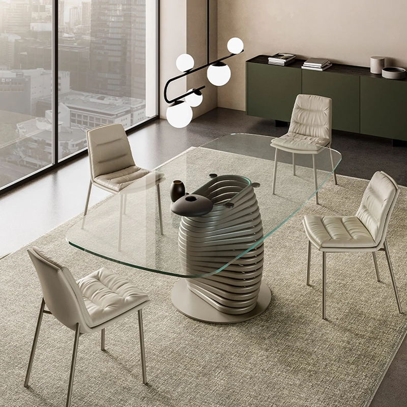 Eforma Rotolo Glass Table Italian Design Interiors