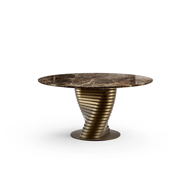 Eforma Rotolo Round Marble Table Italian Design Interiors