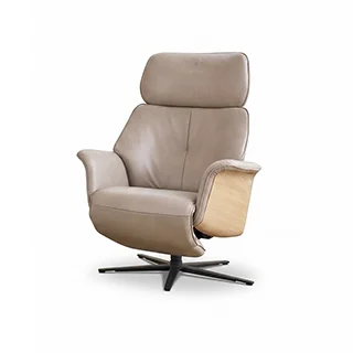 Nautilus Wood Lift Swivel Reclining Chair