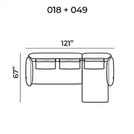 Sectional 018+049