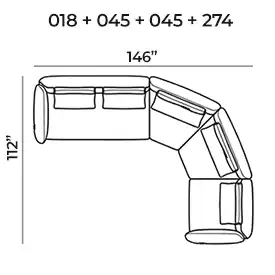 Sectional 018+045+045+274