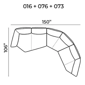 Sectional 016+076+073