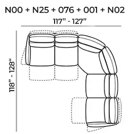 Sectional N00+N25+076+001+N02