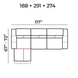 Sectional 188+291+274