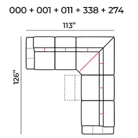 Sectional 000+001+011+338+274