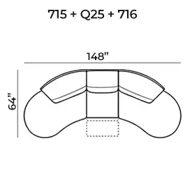 Sectional 715+Q25+716