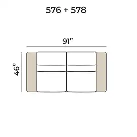 Sofa 576+578