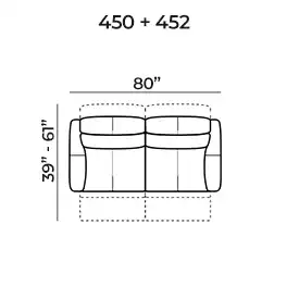 Sofa 450+452