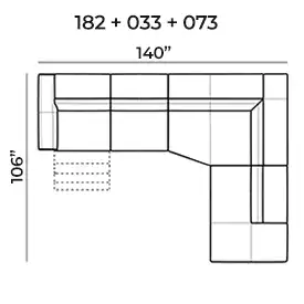 Sectional 182+033+073