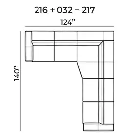 Sectional 216+032+217