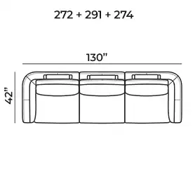 Sectional Sofa 272+291+274