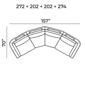 Sectional 272+202+202+274