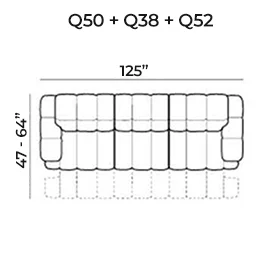 Sofa Q50+Q38+Q52