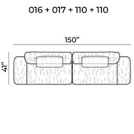 Sofa 016+017+110+110