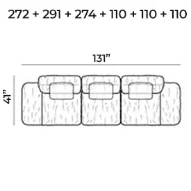 Sofa 272+291+274+108+108+108