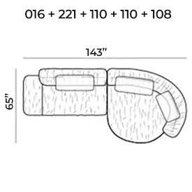 Sectional 016+221+110+110+108